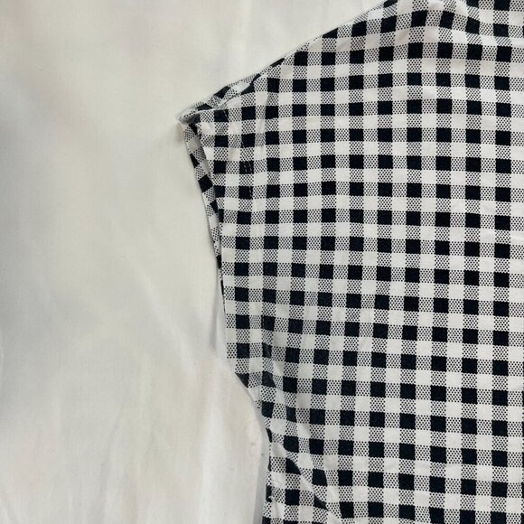 J Jill Luxe Supima Relaxed Tee Buffalo Plaid Short Sleeve Shirt | Size MP - Picture 2 of 5